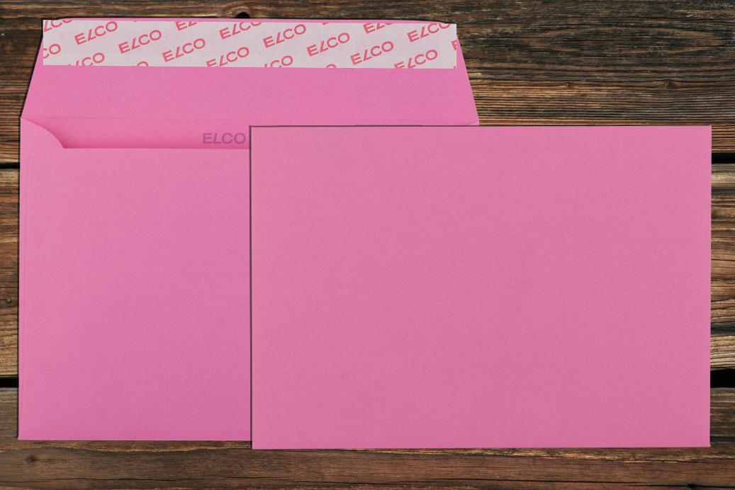 Briefhüllen C6 114x162 mm Haftklebend Eosinrot 100 g/qm